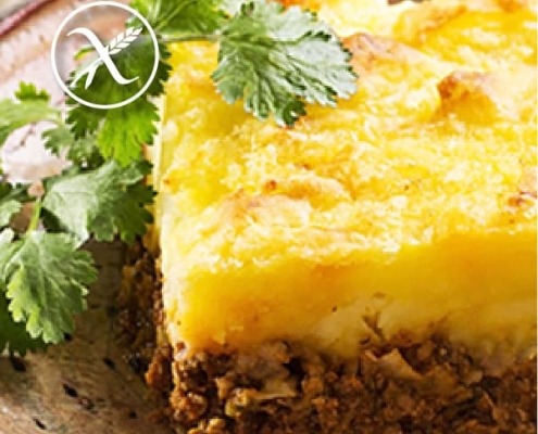 pastel de carne y pure de patatas sin gluten