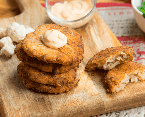 Tortitas de coliflor