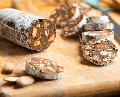 Salchichón de chocolate