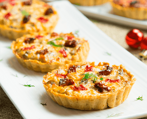 Mini quiches de setas