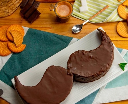Bizcocho de yogur y galletas