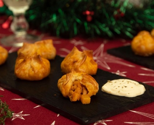 Saquitos de carne y calabaza