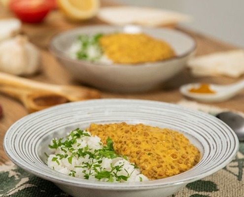 Lentejas al curry