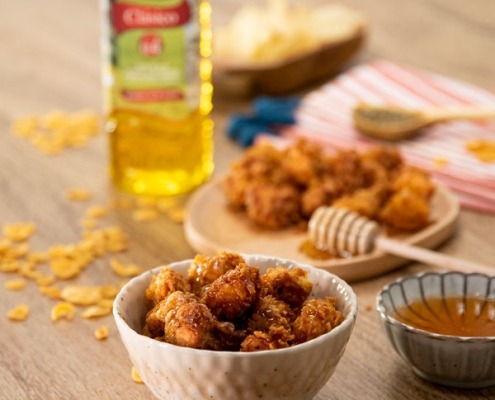Receta casera de Palomitas de salmón a la miel