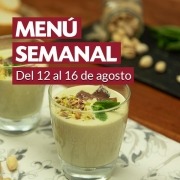 Menú semanal del 12 al 16 de agosto Menú semanal del 12 al 16 de agosto