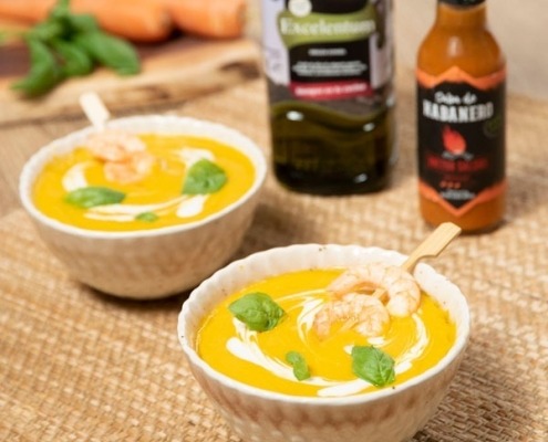 Crema de zanahorias thai