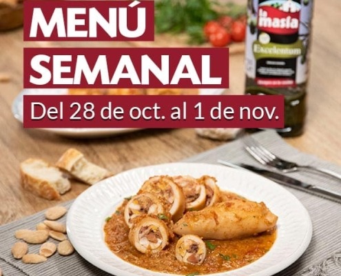 Menú semanal del 28 de octubre al 1 de noviembre