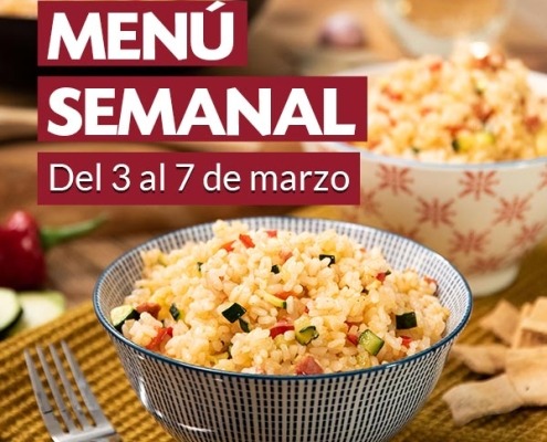 Menú semanal del 03 al 07 de marzo