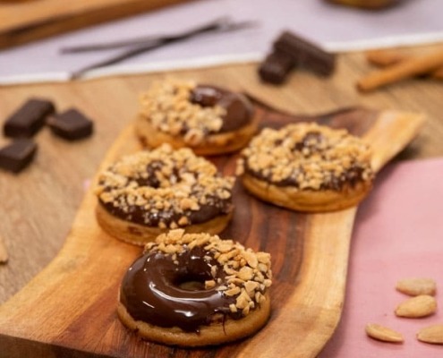 Receta casera de rosquillas de manzana