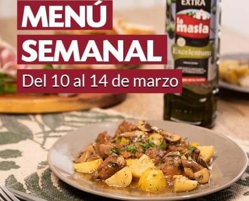 Menú semanal del 10 al 14 de marzo