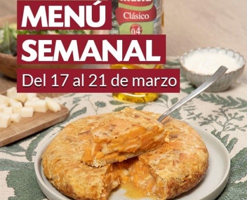 Menú semanal del 17 al 21 de marzo