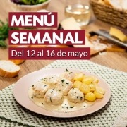 Menú semanal del 12 al 16 de mayo