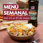 Menú semanal del 26 al 30 de mayo