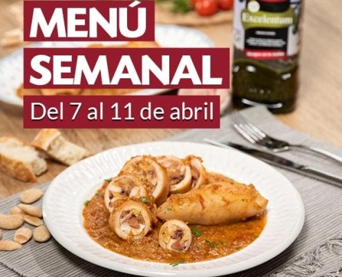 Menú semanal del 7 al 11 de abril