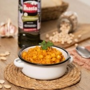 Recetas casera de Garbanzos en salsa de almendras Recetas casera de Garbanzos en salsa de almendras