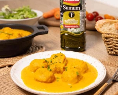 Receta casera de Albóndigas en salsa de zanahoria