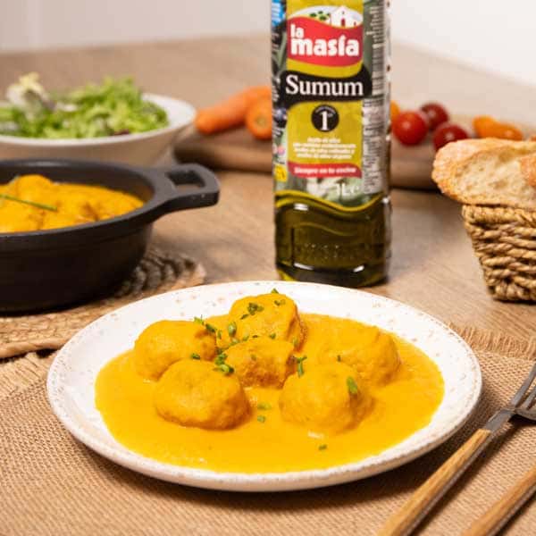 Receta casera de Albóndigas en salsa de zanahoria