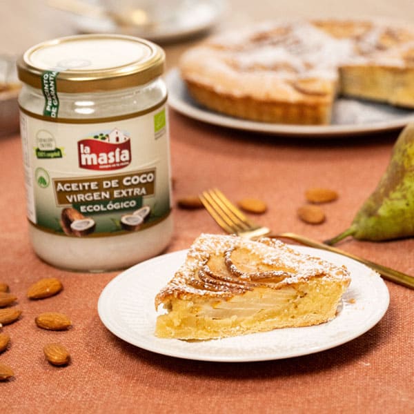 Receta casera de Tarta de pera y almendra