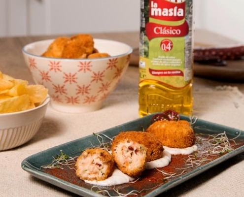 Receta casera de croquetas de pulpo y langostinos