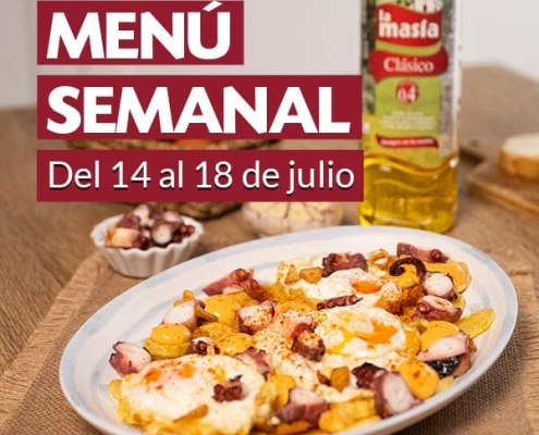 Menú semanal del 14 al 18 de julio